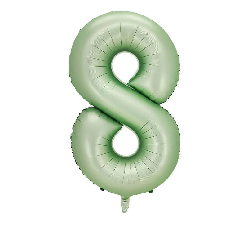 Olive Green Number Foil Balloon, 80 cm