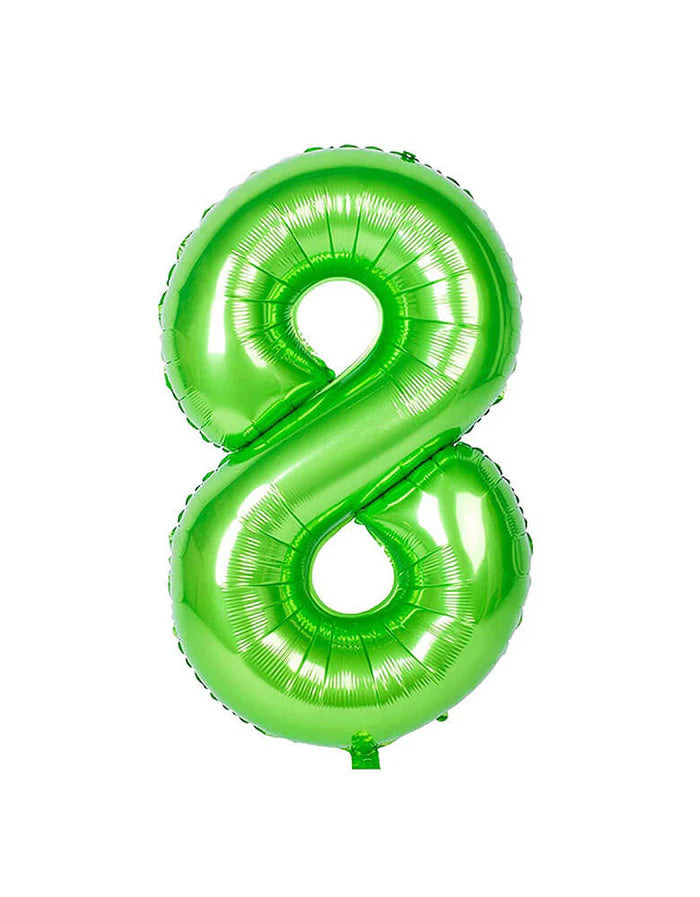 Green Number Foil Balloon, 80 cm