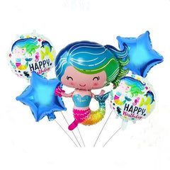 Mermaid Foil Balloons Set