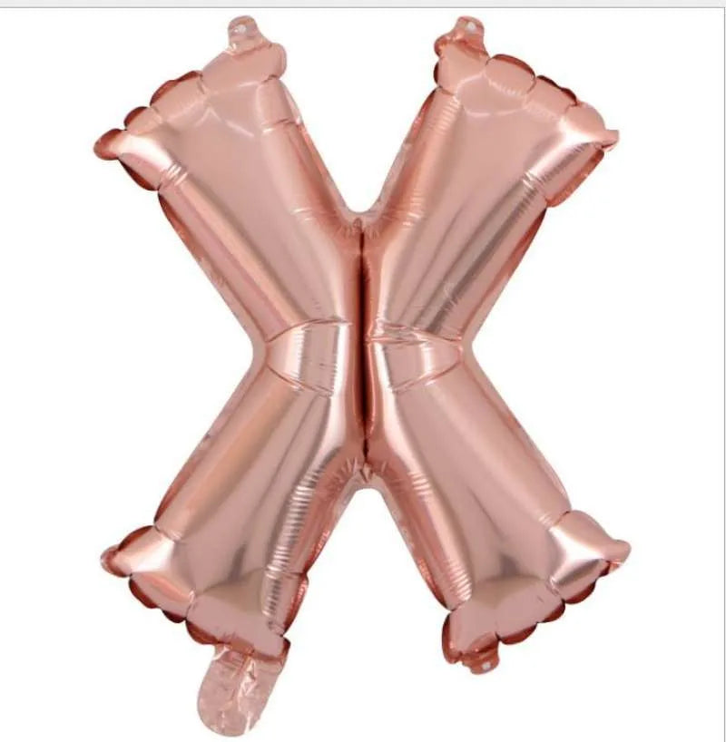 Rose Gold Letter Foil Balloon, 40 cm
