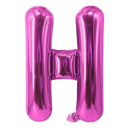 Fuschia Letter Foil Balloon, 40 cm