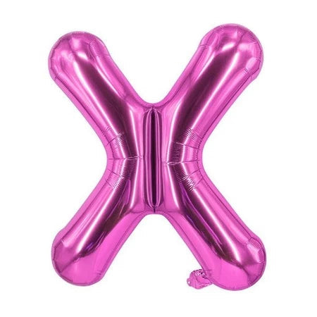 Fuschia Letter Foil Balloon, 40 cm